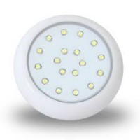 Refletor de LED Para Piscina 18W RGB 80 mm Corpo Branco