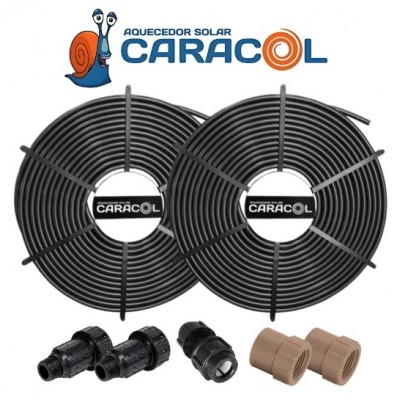 Kit Aquecedor Solar Caracol Para Piscinas 8.000 L 