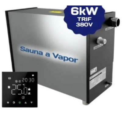 Sauna a Vapor Ginni G6 com Controlador Digital Trifásica 380v