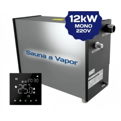 Sauna a Vapor Ginni G12 com Controlador Digital Mono 220v