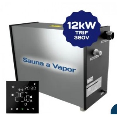 Sauna a Vapor Ginni G12 com Controlador Digital Trif. 380v