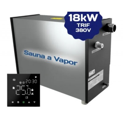 Sauna a Vapor Ginni G18 com Controlador Digital Trif.220v