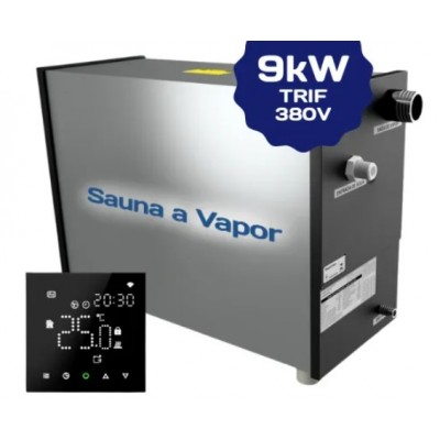 Sauna a Vapor Ginni G9 com Controlador Digital Trifásica 380v