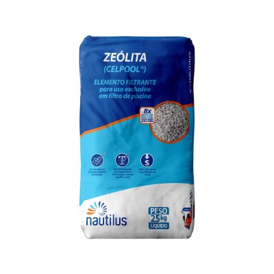 Zeolita Mineral 25 Kg para Filtração em Filtros de Água de Piscina