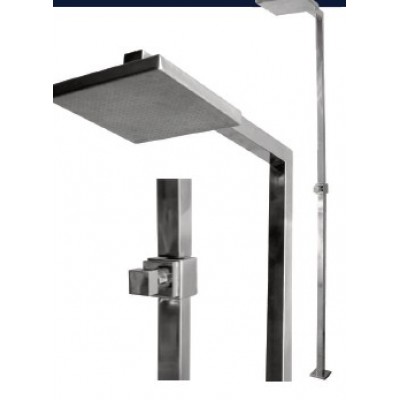 Ducha Para Piscinas de Piso Modelo Roma Altura 224 cm  - Inox 304