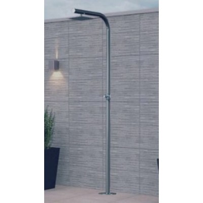 Ducha Tubular Aço Inox 2 Polegadas Vazão de 15 a 20 Litros por Minuto