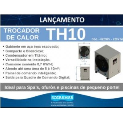 Trocador de Calor TH 10 220V bif Horizontal