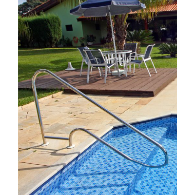 Corrimão de Inox Para Piscinas Modelo Ilhabela